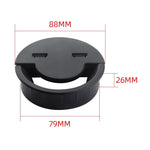 80mm Desktop Outlet USB Cable Wire Hole Cover Round Winder Holder, 80mm