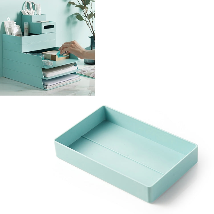 Desktop Removable Assembled Small File Storage Box, 0115-3 (Blue Green), 0115-3 (Grey White)
