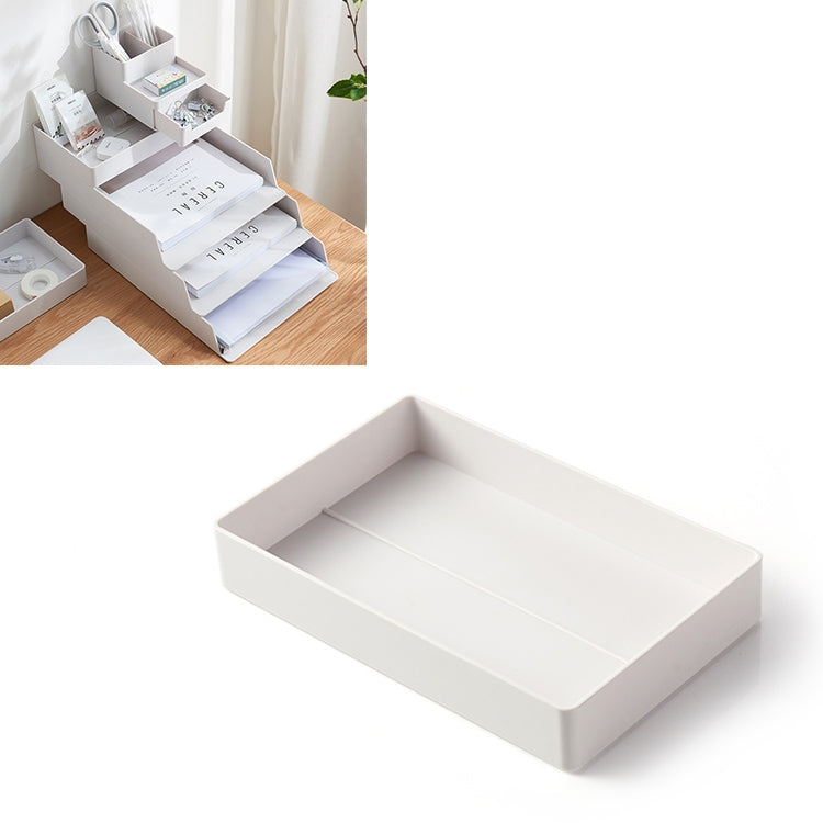 Desktop Removable Assembled Small File Storage Box, 0115-3 (Grey White), 0115-3 (Blue Green)