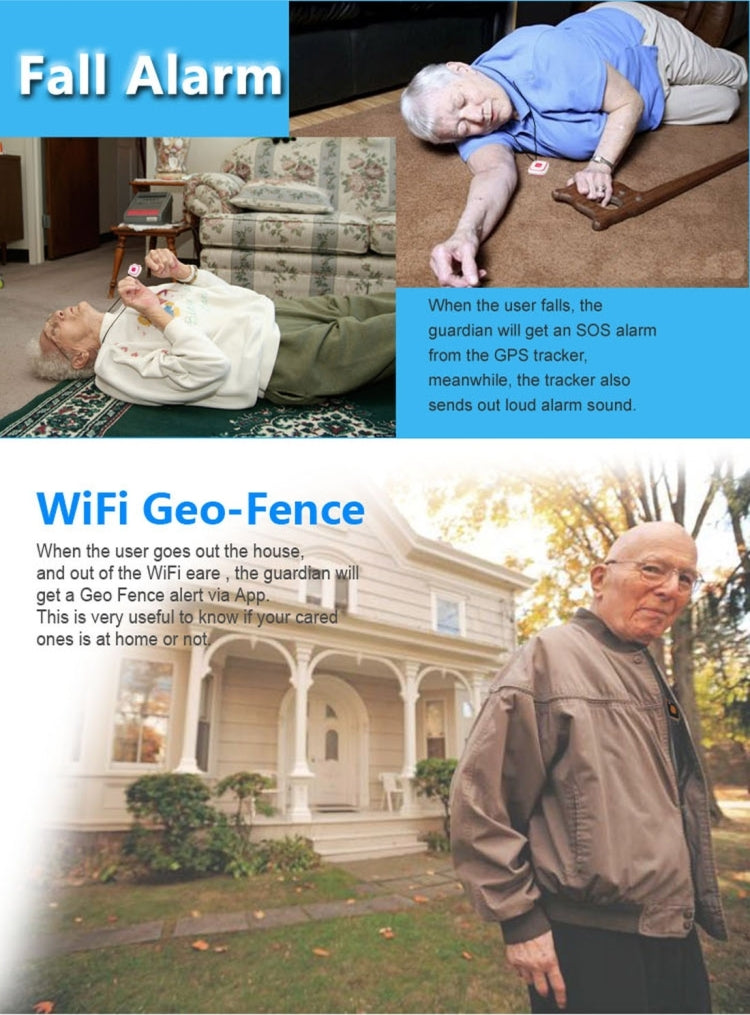 جهاز تعقب V28 على شكل عقدة GSM صغير مع LBS وWiFi وAGPS وجهاز اتصال SOS، V28