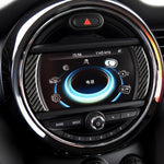 2 PCS Car F Chassis Navigation Panel Carbon Fiber Decorative Sticker for BMW Mini Cooper Countryman Clubman F54 / F55 / F56 / F60, For BMW Mini F55