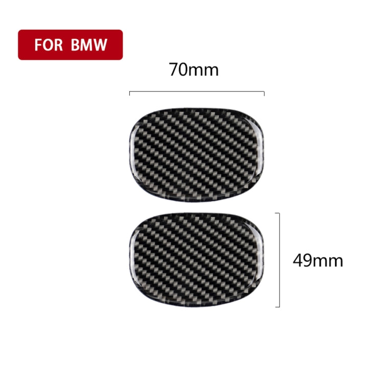 Car Seat Back Handle Carbon Fiber Decorative Sticker for BMW Mini Cooper F55 / F56, For BMW Mini Cooper JCW One F56