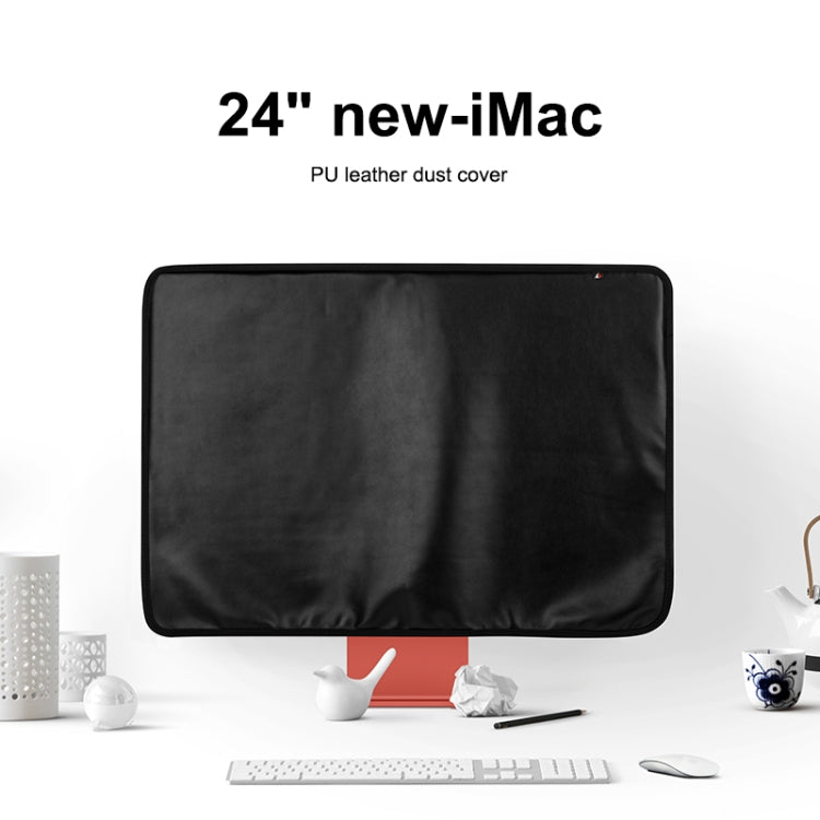 غطاء محمول مقاوم للغبار لجهاز Apple iMac مقاس 24 بوصة، غطاء شاشة كمبيوتر مكتبي Apple مع حقيبة تخزين، 24 بوصة (أسود)، 24 بوصة (رمادي)، 24 بوصة (أزرق)، 24 بوصة (بنفسجي)، 24 بوصة (أحمر)