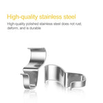 10pcs / Set Stainless Steel Hidden Wall Hook Creative Non Perforated Hanger, Non Perforated Hanger