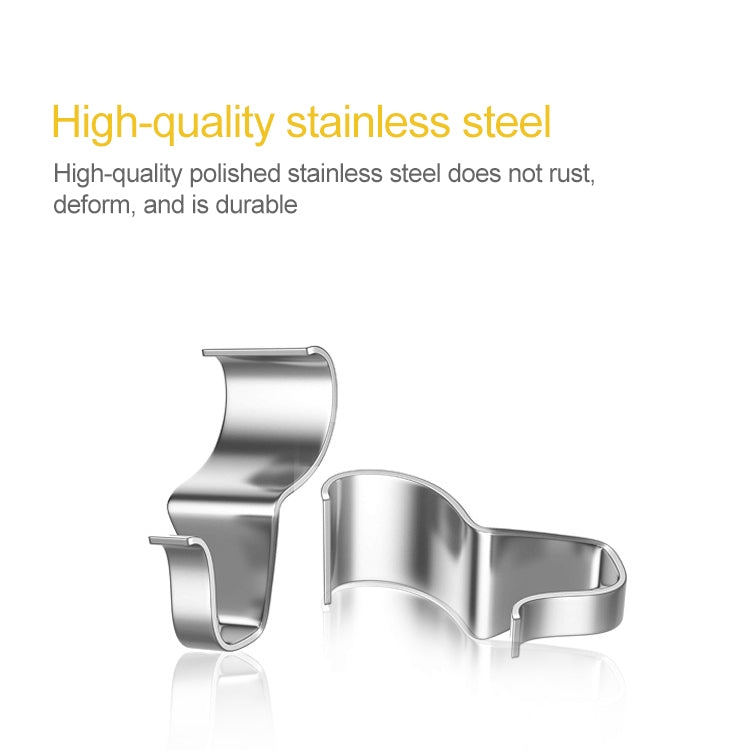 10pcs / Set Stainless Steel Hidden Wall Hook Creative Non Perforated Hanger, Non Perforated Hanger
