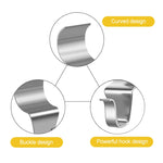 10pcs / Set Stainless Steel Hidden Wall Hook Creative Non Perforated Hanger, Non Perforated Hanger