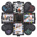 Creative DIY Handmade Photo Album Commemorative Book Surprise Explosion Gift Box, Finished + PVC Version, Handmade Photo Album