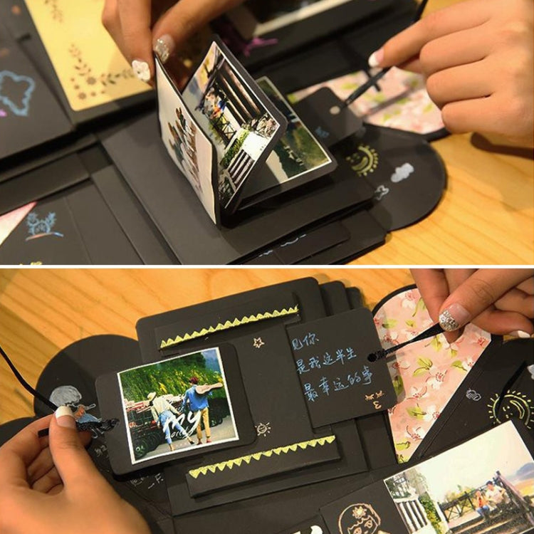 Creative DIY Handmade Photo Album Commemorative Book Surprise Explosion Gift Box, Finished + PVC Version, Handmade Photo Album