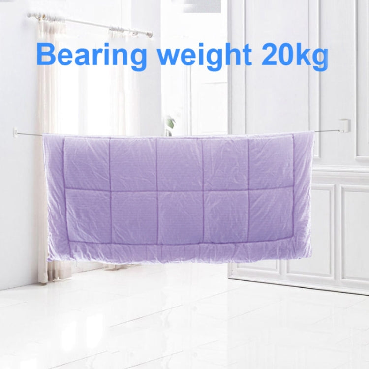 Retractable Indoor And Outdoor Clothes Wall Hanger Magic Drying Rack Balcony Bathroom Invisible Clothesline Wire Rope, Pink, White, Silver