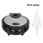 Electric Egg Roll Maker DIY Ice Cream Cone Machine Crispy Omelet Machine Pancake Machine, EU Plug, EU Plug