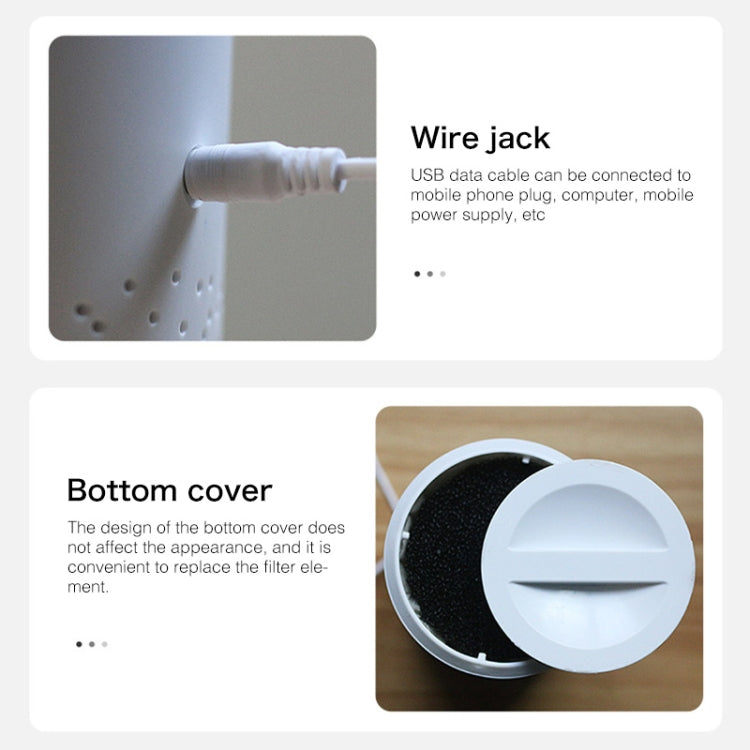 Portable Square UV Sterilization Anion Air Purifier Car Home Air Humidifier, Square UV Sterilization