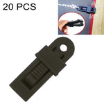 20 PCS Outdoor Tent Awnings Windproof Fixing Clip Multifunctional Wind Rope Buckle