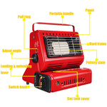 Multifunctional Portable Outdoor Camping Trip Gas Heater Gas Stove Burner, Powered by Dual Gas Tank (Not Included), Dual Gas Tank