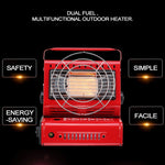 Multifunctional Portable Outdoor Camping Trip Gas Heater Gas Stove Burner, Powered by Dual Gas Tank (Not Included), Dual Gas Tank