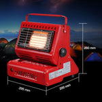 Multifunctional Portable Outdoor Camping Trip Gas Heater Gas Stove Burner, Powered by Dual Gas Tank (Not Included), Dual Gas Tank