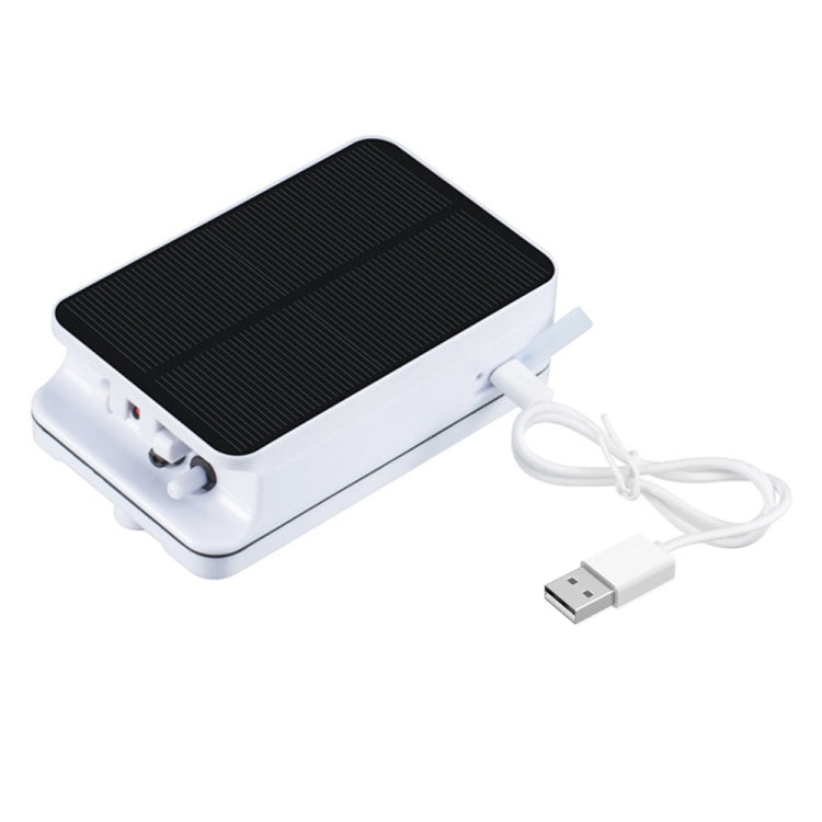 5V Foldable Aquarium Fish Tank Solar Power Air Pump Oxygenator, US Plug, Solar Power Oxygenator
