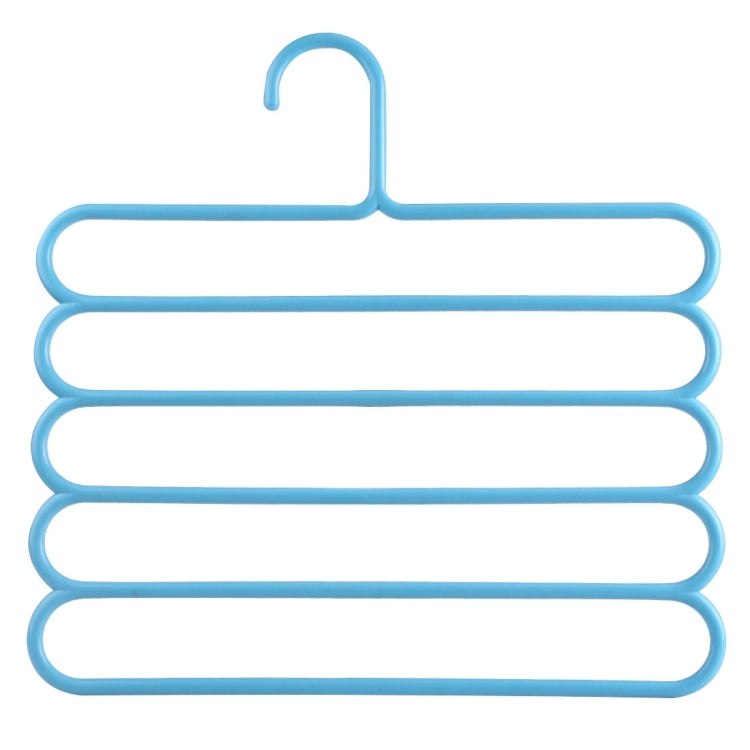 10pcs Multi-function 5 Layers Pants Scarf Silk Tie Plastic Clothes Hangers, 5 Layers Pants Hangers