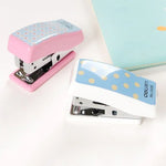 Deli Creative Stationery Geometry Stapler Colorful Fashion Stapler School Office Supplies Small, Size: 4.9*2.2cm, Random Color Delivery, 4.9x2.2cm