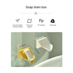 5 PCS Multi-function Traceless Wall Mounted Drain Soap Box, Random Color Delivery