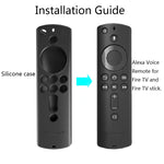 غطاء سيليكون قابل للغسل مع ملمس غير قابل للانزلاق لجهاز تحكم عن بعد Amazon Fire TV