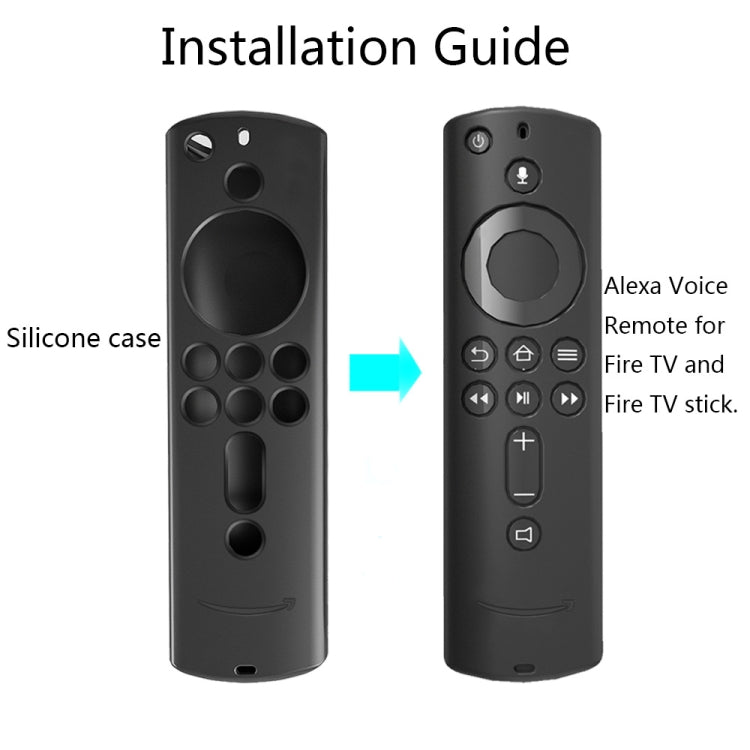غطاء سيليكون قابل للغسل مع ملمس غير قابل للانزلاق لجهاز تحكم عن بعد Amazon Fire TV