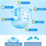 KANG YI DOCTOR Adult Diapers Cloth for Disabled Old Women and Men Disposable Nappy Incontinence, L, Suitable for waistline: 1.7-2.5 Feet, L 10pcs