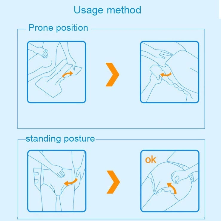 KANG YI DOCTOR Adult Diapers Cloth for Disabled Old Women and Men Disposable Nappy Incontinence, L, Suitable for waistline: 1.7-2.5 Feet, L 10pcs