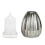 100ml Creative Vase Shape Aromatherapy Machine 3D Glass Humidifier Automatic Alcohol Sprayer with Colorful LED Lamp, 3D Glass Humidifier