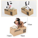 Creative Cartoon Edacious Puppy Automatic Money Eating Coin Saving Box, Dog Bank