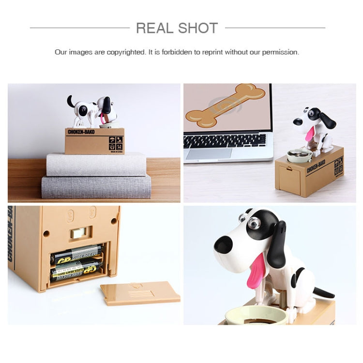 Creative Cartoon Edacious Puppy Automatic Money Eating Coin Saving Box, Dog Bank