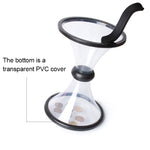 Vortex Bank Decompression Transparent Funnel Gravity Rotating Coin Storage Box, Funnel