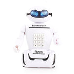 Multi-function Robot Piggy Bank Desk Lamp Code Money Box for Children, Robot Bank