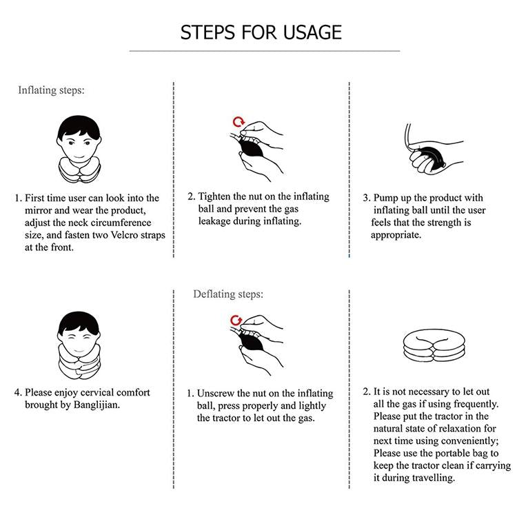 Household Full Cashmere Cervical Traction Instrument Neck Protection Inflatable Cervical Spine Massage Instrument, Full Cashmere (Rose Red), Full Cashmere (Black), Full Cashmere (Coffee), Full Cashmere (Grey), Full Cashmere (Blue), Full Cashmere (Purple)