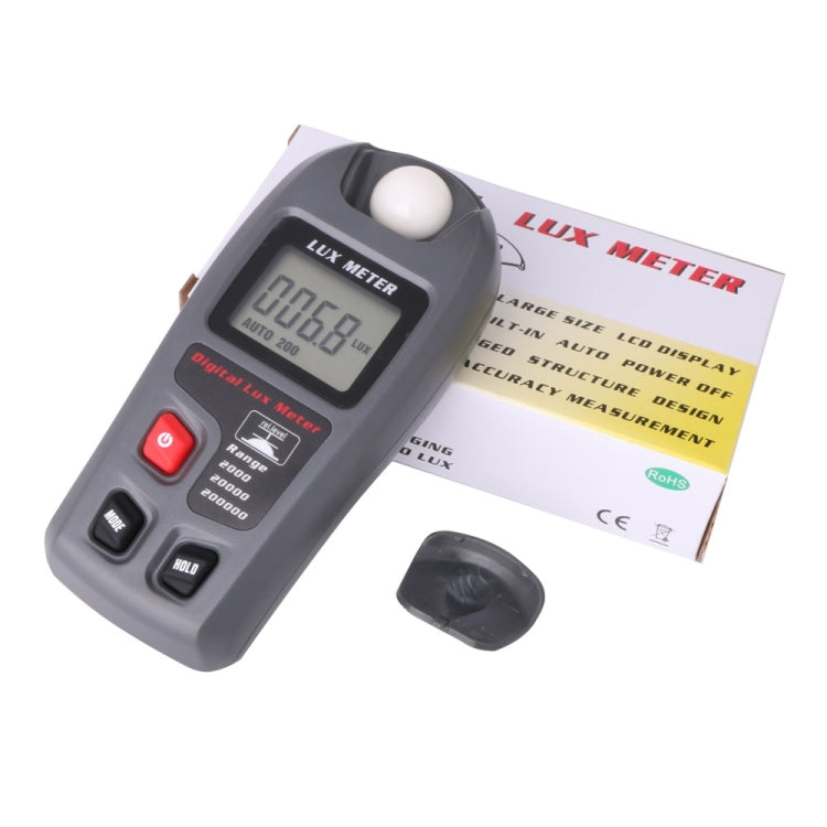 جهاز قياس شدة الإضاءة الرقمي المحمول بشاشة LCD MT-30 للمصانع / المدارس / المنازل، مدى القياس: 0.1-200,000 لوكس، MT-30