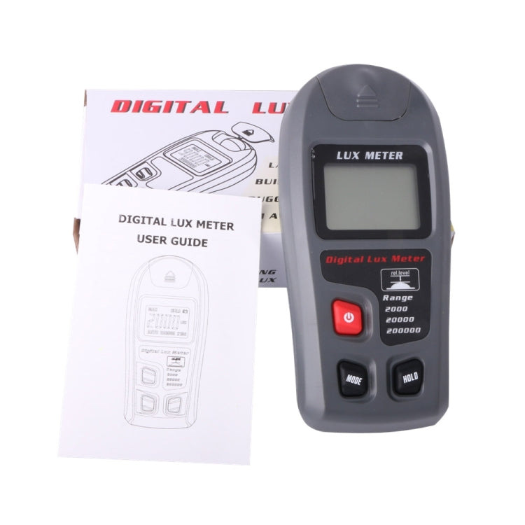 جهاز قياس شدة الإضاءة الرقمي المحمول بشاشة LCD MT-30 للمصانع / المدارس / المنازل، مدى القياس: 0.1-200,000 لوكس، MT-30