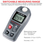 جهاز قياس شدة الإضاءة الرقمي المحمول بشاشة LCD MT-30 للمصانع / المدارس / المنازل، مدى القياس: 0.1-200,000 لوكس، MT-30