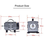 ACO-008 120W 110L/Min Electromagnetic Air Pump Compressor Seafood Fish Tank Increase Oxygen Air Flow Spliter, US Plug, ACO-008