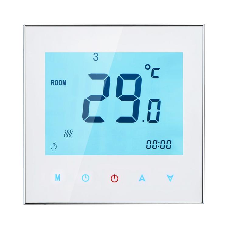 BHT-1000-GA-WIFI 3A Load Water Heating Type Touch LCD Digital WiFi Heating Room Thermostat, Display Clock / Temperature / Periods / Time / Week / Heat etc., BHT-1000 3A (White), BHT-1000 3A (Black)