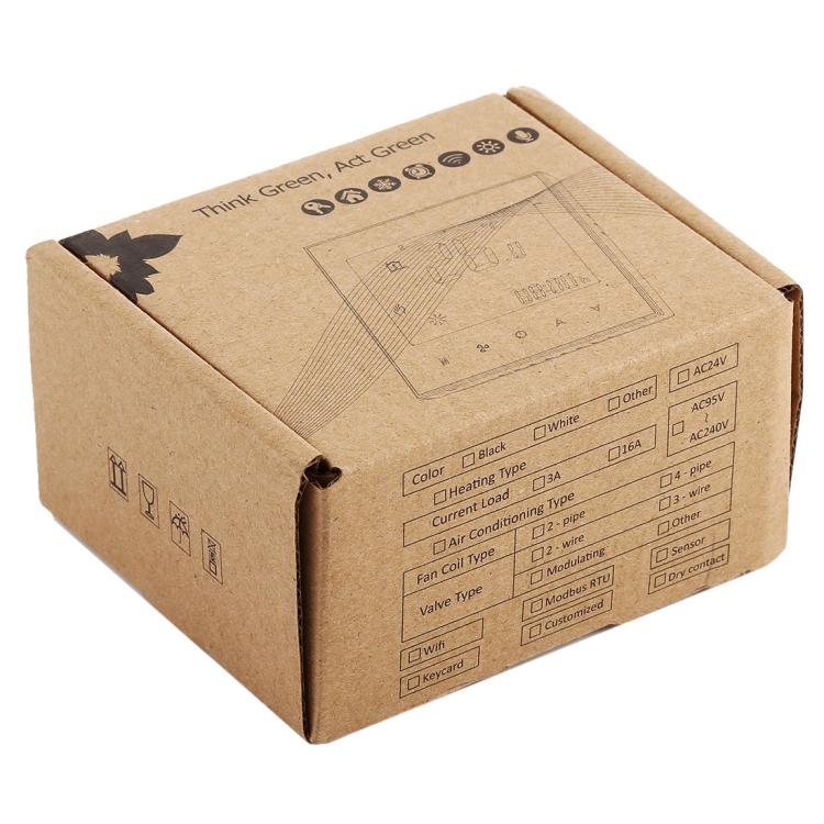 BHT-1000-GA-WIFI 3A Load Water Heating Type Touch LCD Digital WiFi Heating Room Thermostat, Display Clock / Temperature / Periods / Time / Week / Heat etc., BHT-1000 3A (White), BHT-1000 3A (Black)