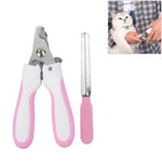 Pet Nail Clippers and Polisher Set, Size: Small, Small Pink