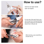 Pet Nail Clippers and Polisher Set, Size: Small, Small Pink