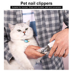 Pet Nail Clippers and Polisher Set, Size: Small, Small Pink