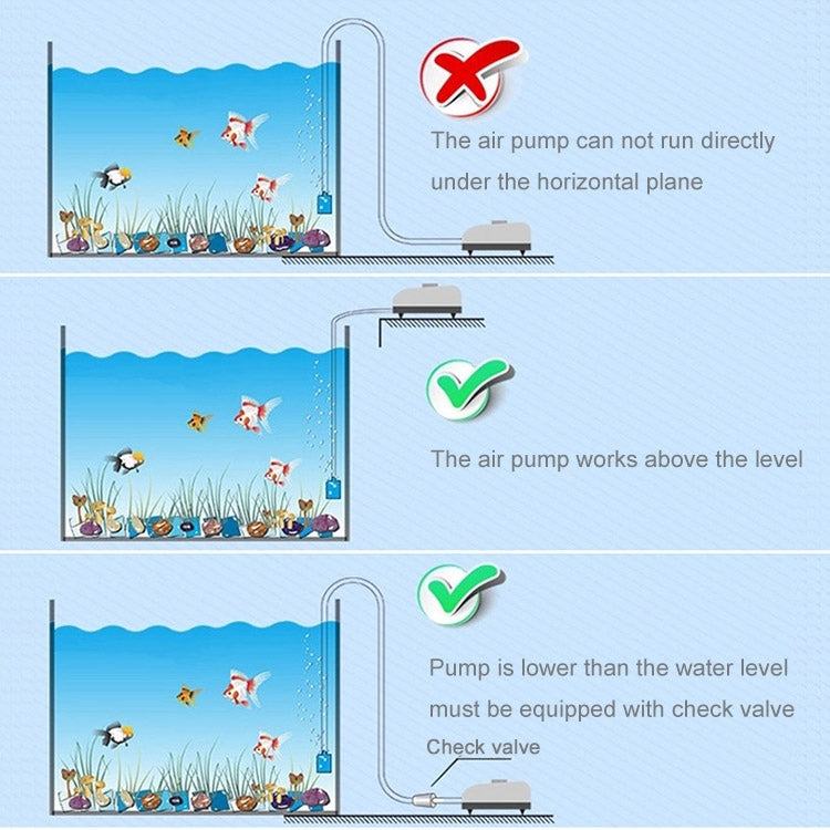 SOBO SB-348A 5W Double Outlets Adjustable Flow Aquarium Air Pump Fish Tank Oxygen Air Pump, 5W  Double Outlets