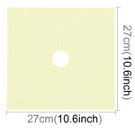 2 PCS Gas Furnace Surface Ultra-thin Fibre Material Stovetop Protective Cleaning Pad, Size: 27*27 cm (Beige)