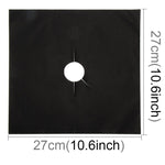 4 PCS Gas Furnace Surface Ultra-thin Fibre Material Thickened Stovetop Protective Cleaning Pad, Size: 27*27 cm (Black), 4 PCS