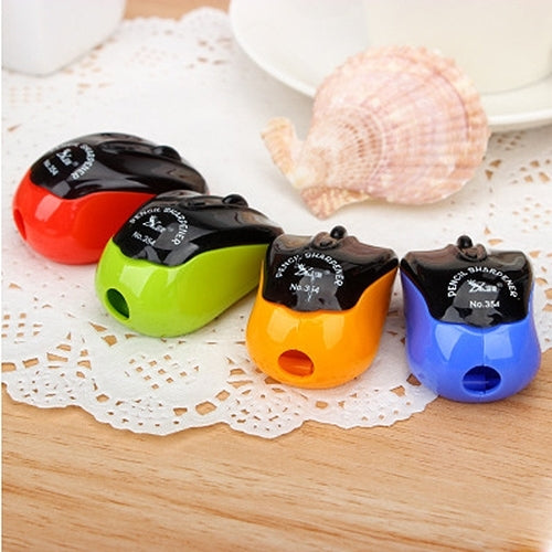 10 PCS Creative Mouse Style Pencil Sharpeners Mechanical Machine School Stationery Office Supplies, Random Color Delivery, Mouse Style