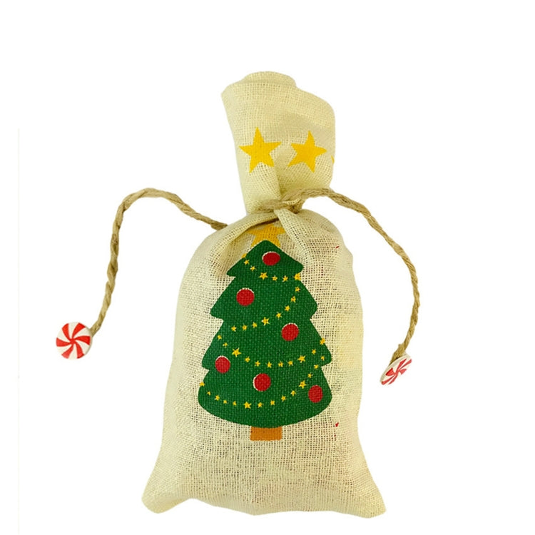 Christmas Scene Decoration Tableware Cover Christmas Creative Sackcloth Dishes Bags Gifts Bags, Random Style Delivery, Sackcloth Dishes Bag
