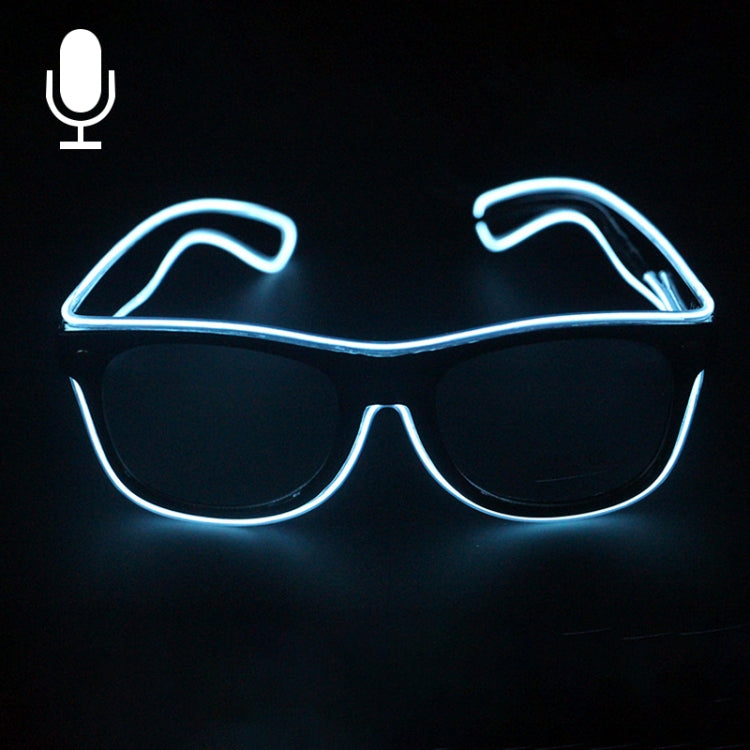 New Style LED Multi-color Fluorescent Glow Glasses EL Flashing Glasses, Sound Control Type, Random Color Delivery, Glow Glasses, Sound Control Type