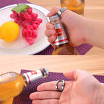 10pcs Ring Style Metal Beer Bottle & Can Opener, Inner Diameter: 2.2cm, 10pcs Ring Style