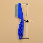 5 PCS Pet Cats Dogs Supplies Combs Fine Toothed Stainless Steel Needle Fleas Removal Combs, Length: 14cm, Length: 14cm, Blue, Length: 14cm, Purple, Length: 14cm, White